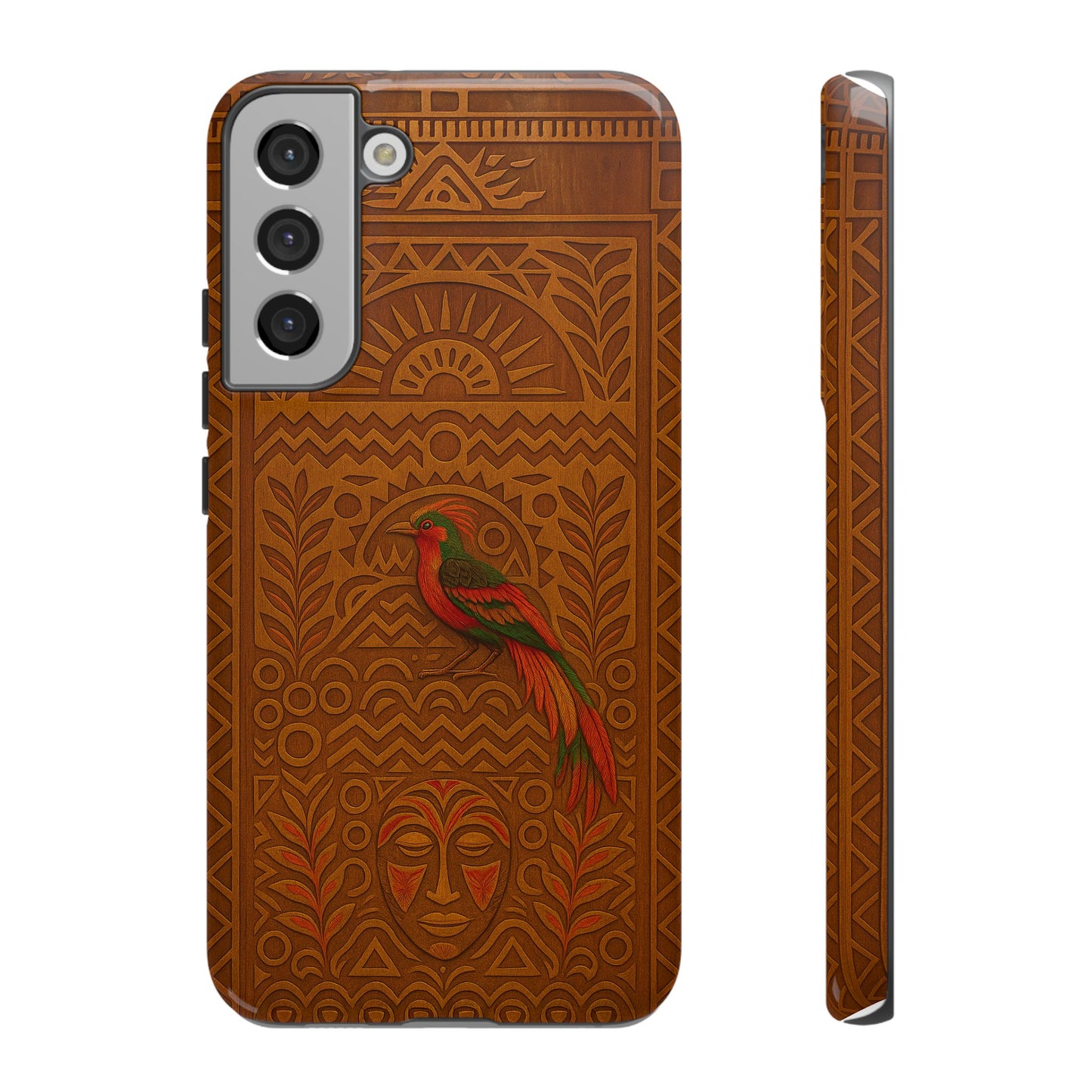 Phone Case - Raggiana and Traditional Mask Tough Case