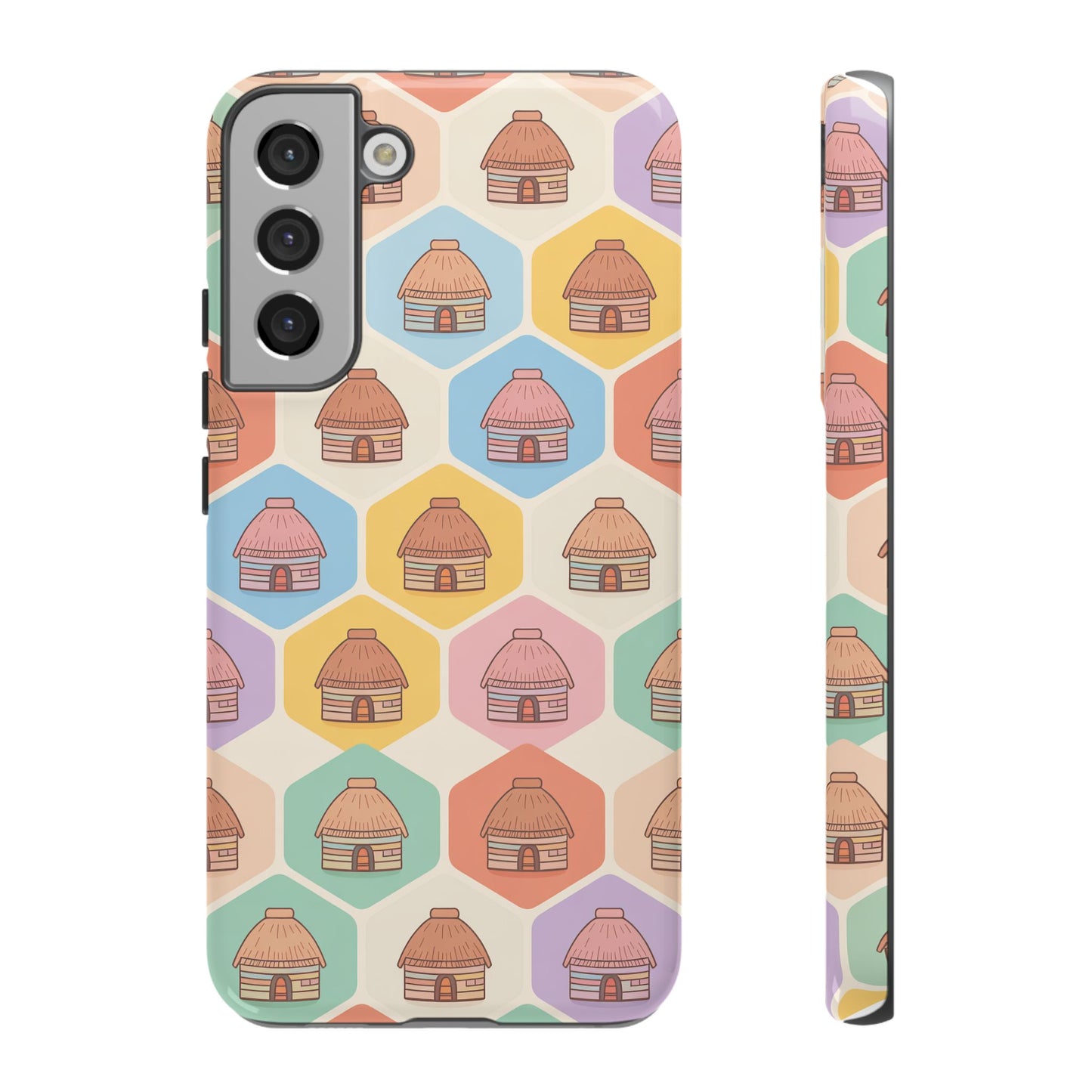 Honai Houses Pattern - Phone Cases