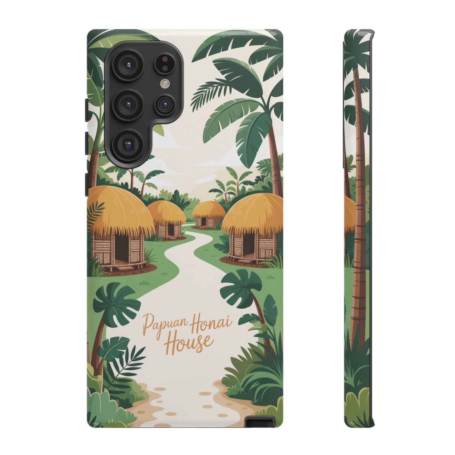 Papuan Honai House Design - 2 - Phone Case