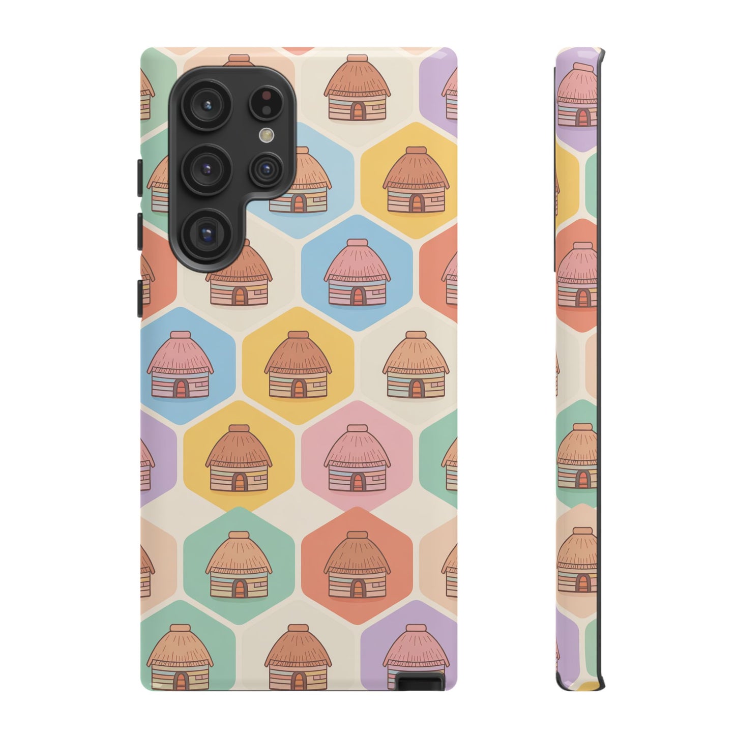 Honai Houses Pattern - Phone Cases