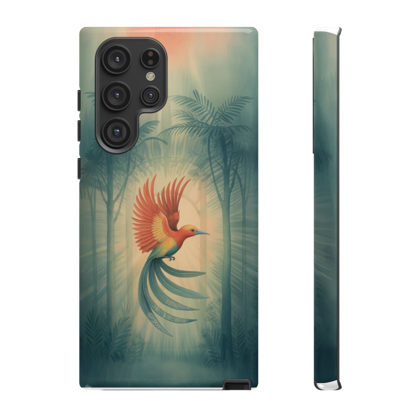Bird Of Paradise Retro - Phone Case