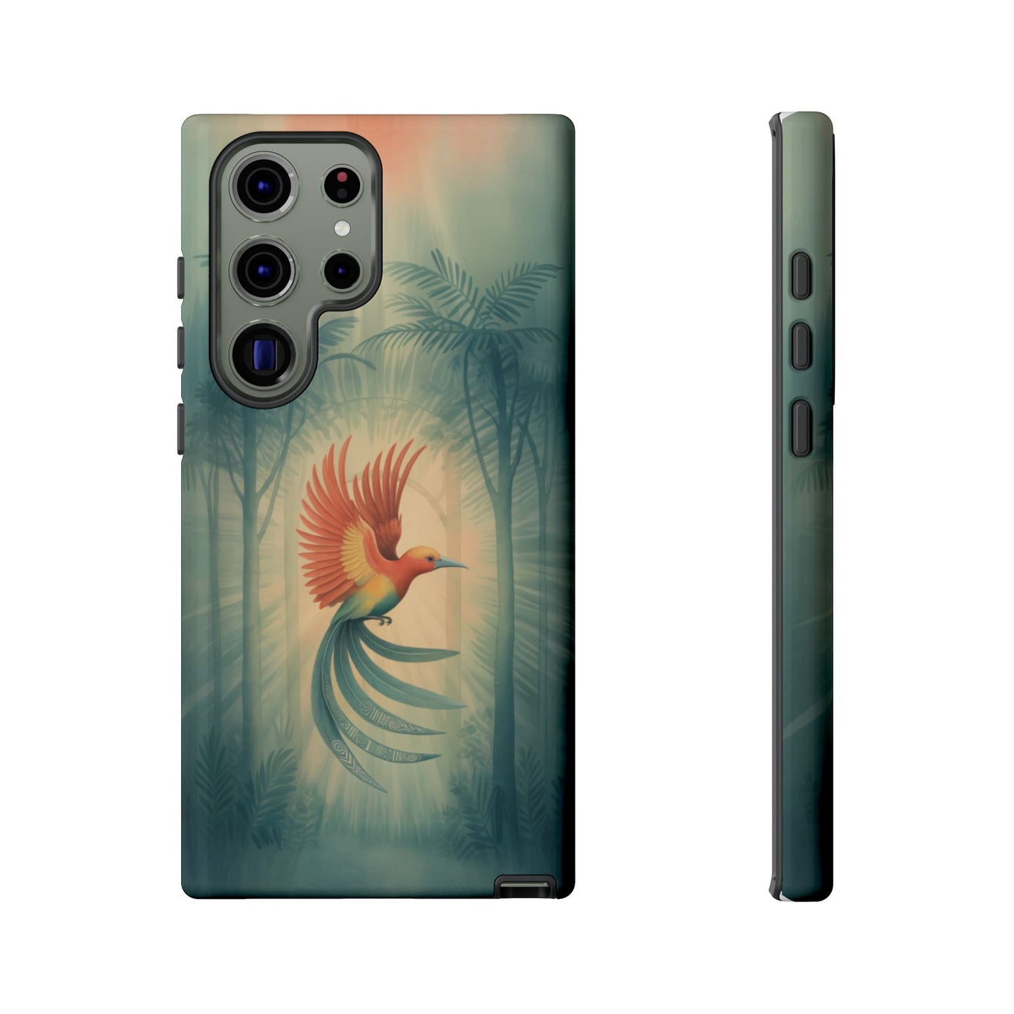 Bird Of Paradise Retro - Phone Case
