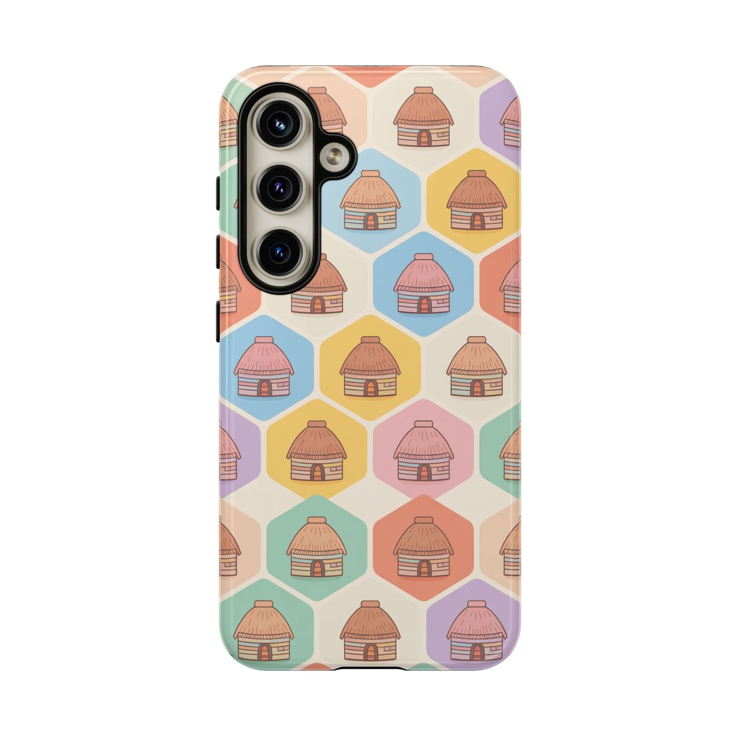 Honai Houses Pattern - Phone Cases