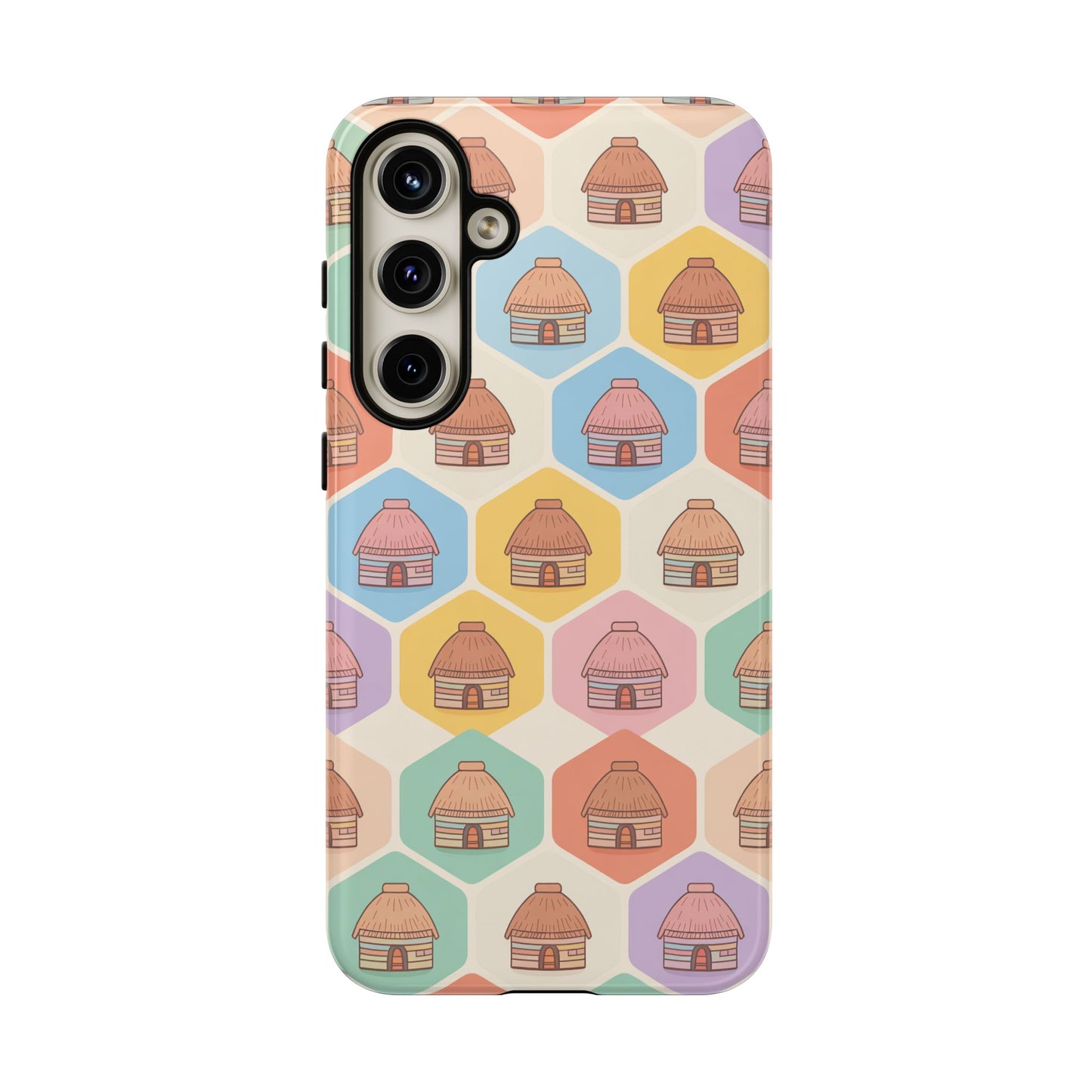 Honai Houses Pattern - Phone Cases