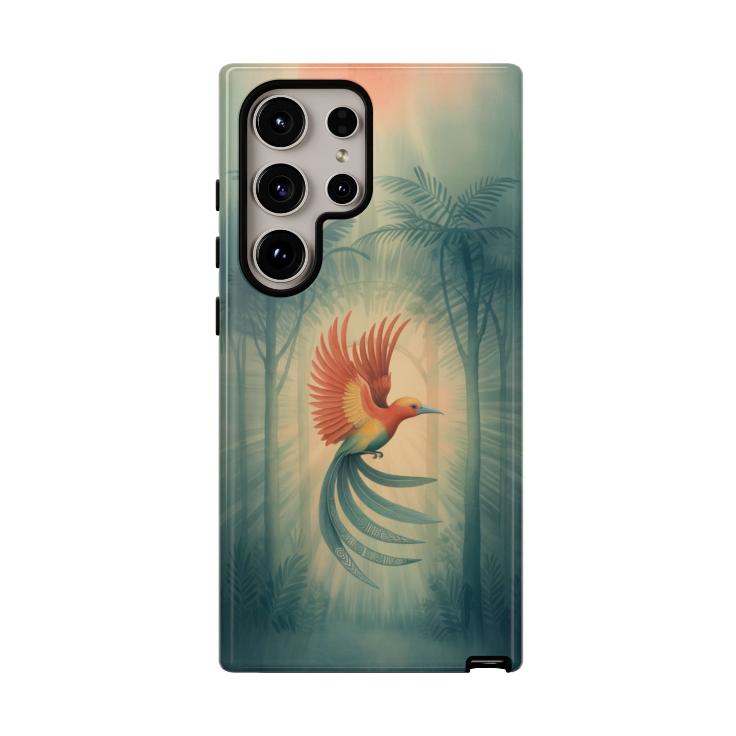 Bird Of Paradise Retro - Phone Case