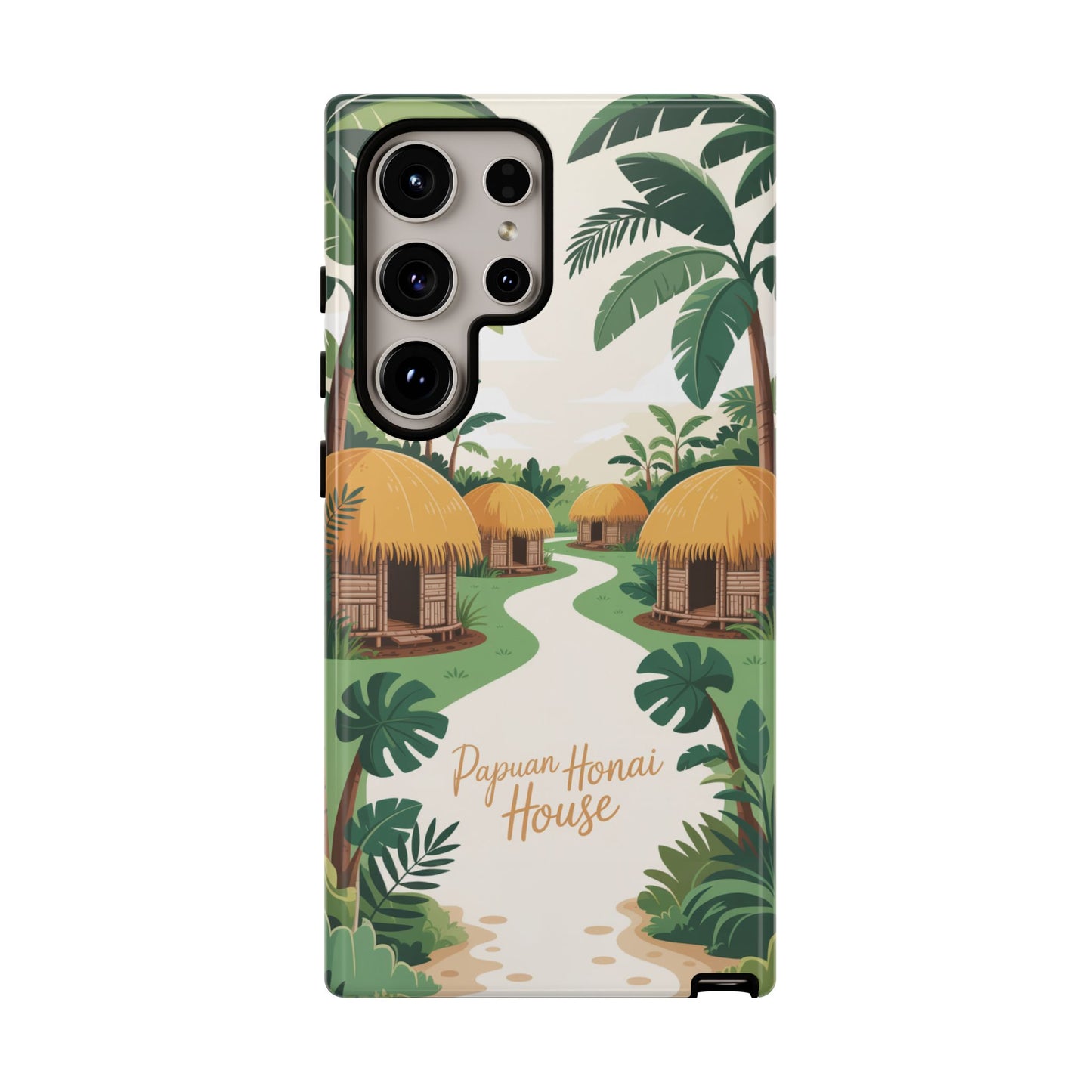 Papuan Honai House Design - 2 - Phone Case