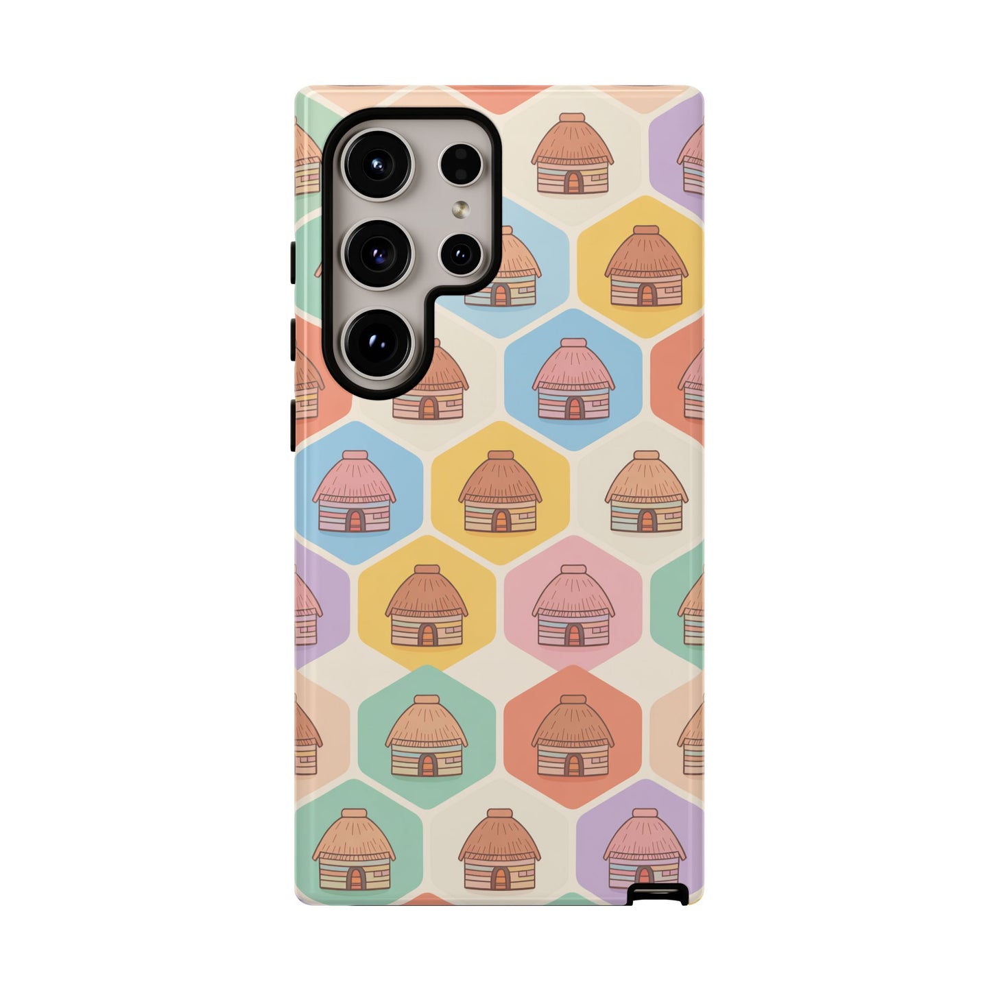 Honai Houses Pattern - Phone Cases