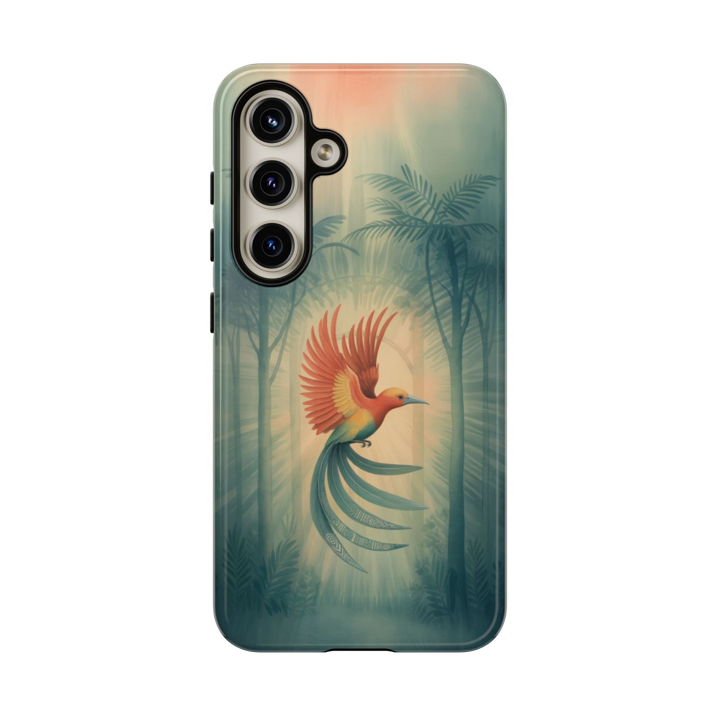 Bird Of Paradise Retro - Phone Case
