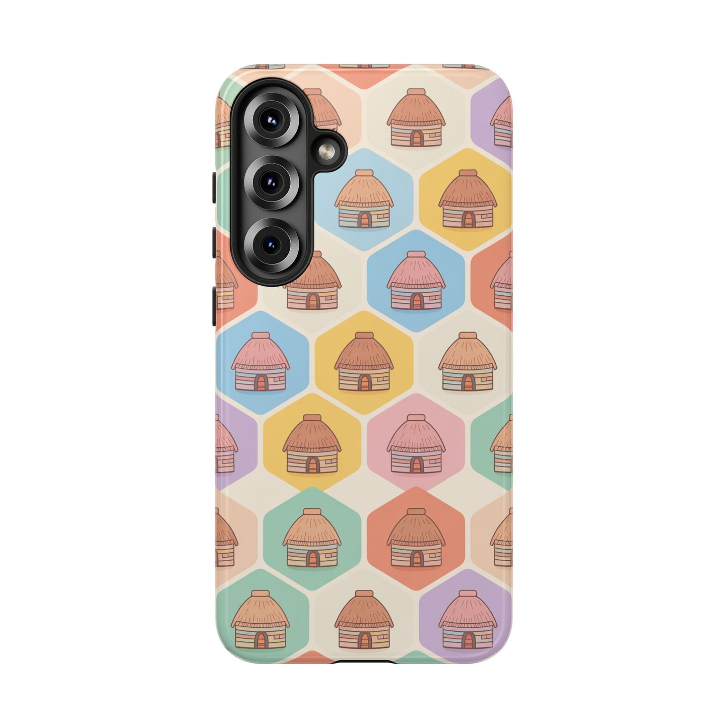 Honai Houses Pattern - Phone Cases