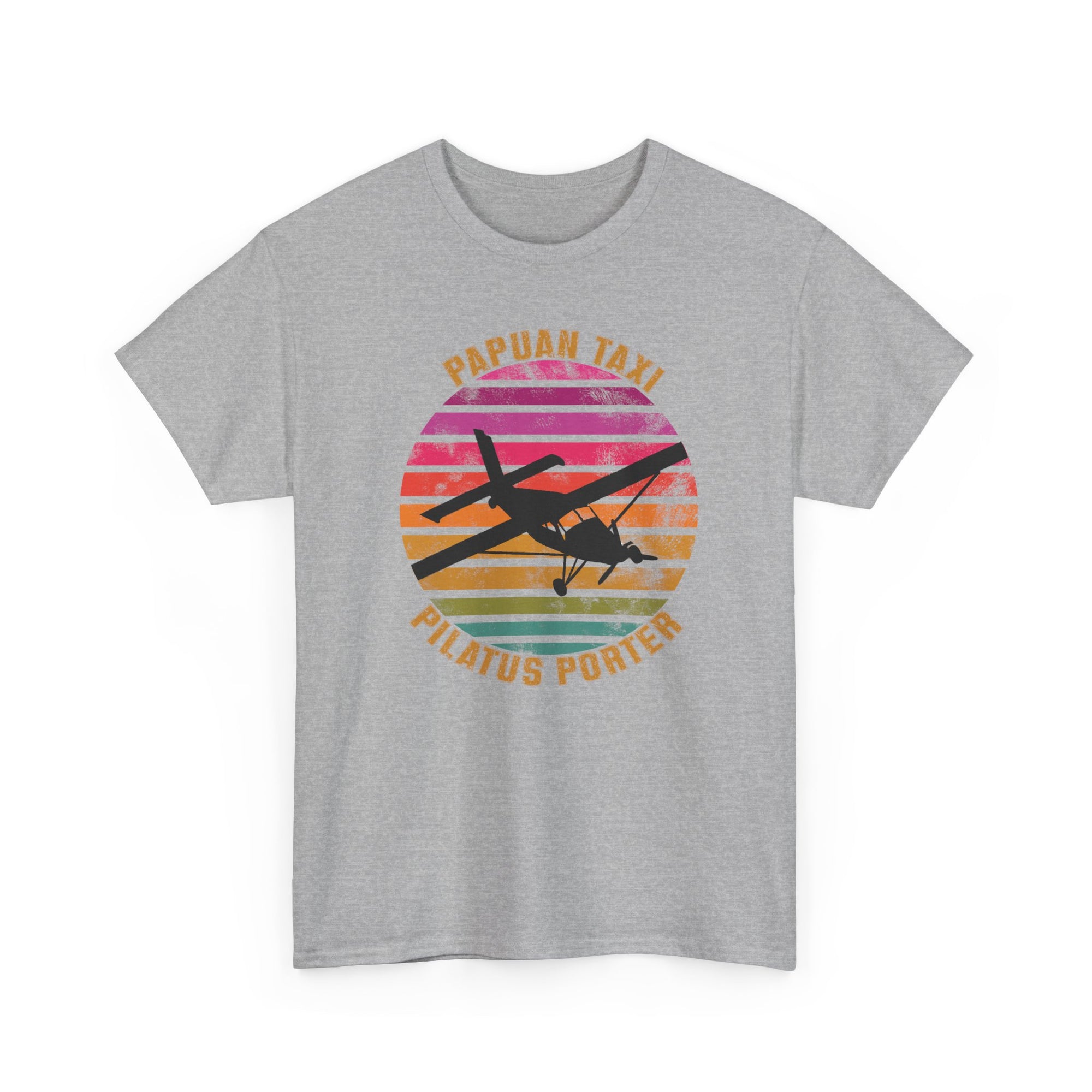 "Tropical Horizon" I Papuan Taxi Retro Sun T-Shirt I Available in Multiple Colors & Sizes I Unisex Tee