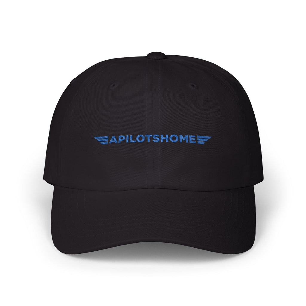 Pilot's Home Classic Dad Cap — Embroidered Aviation Dad Hat