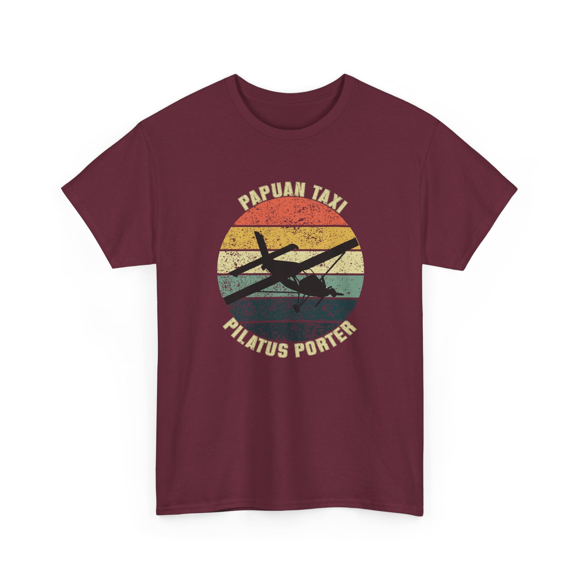 (CANADA) "Jungle Horizon" I Papuan Taxi Retro Sun T-Shirt I Available in Multiple Colors & Sizes I Unisex Tee