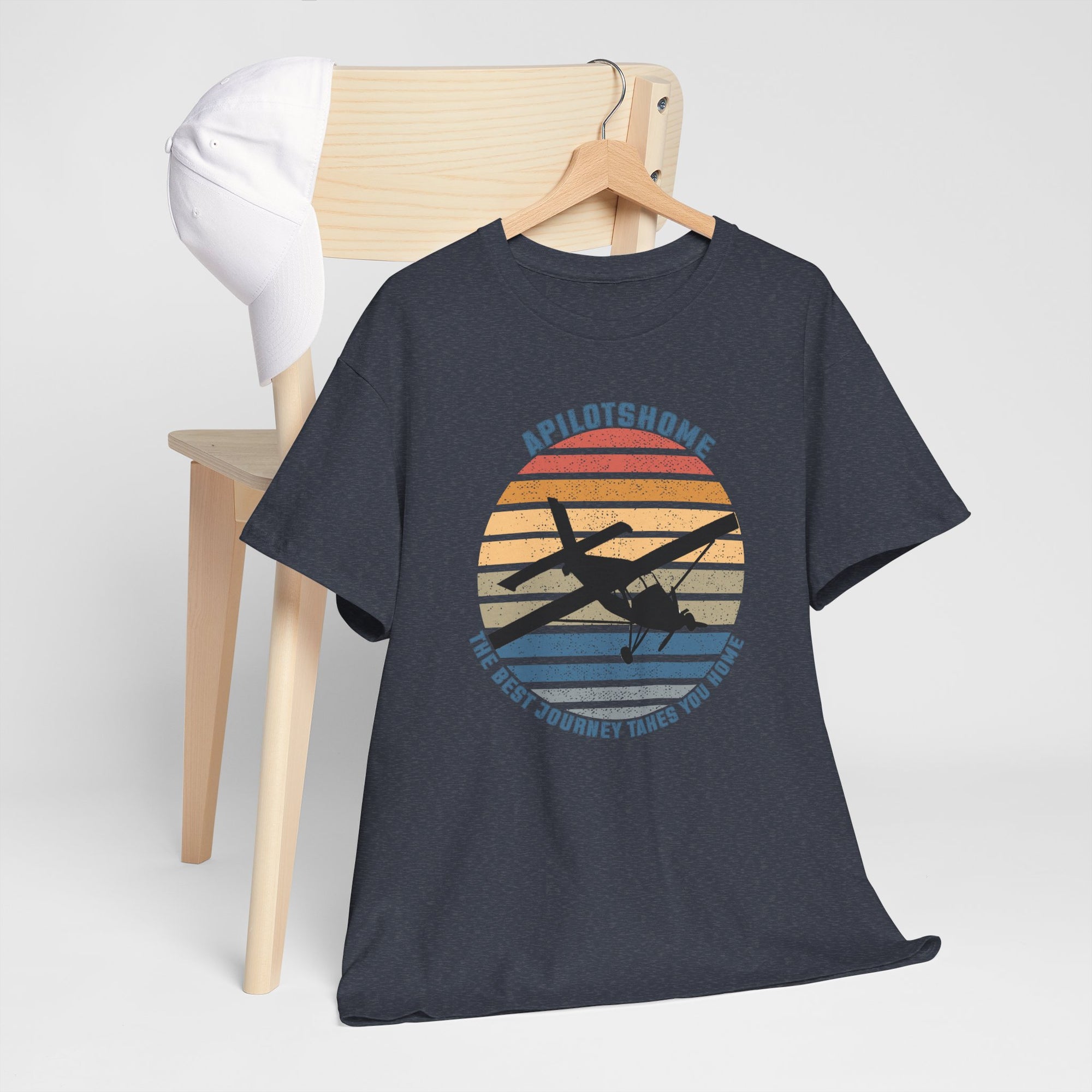 APilotsHome - The Best Journey Takes You Home I Available in Multiple Colors & Sizes I Unisex Pilot Tee