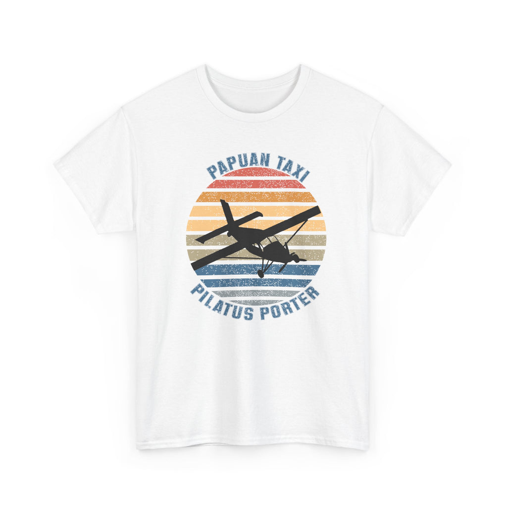 (EU & EFTA) "Golden Sky" I Papuan Taxi Retro Sun T-Shirt I Available in Multiple Colors & Sizes I Unisex Tee