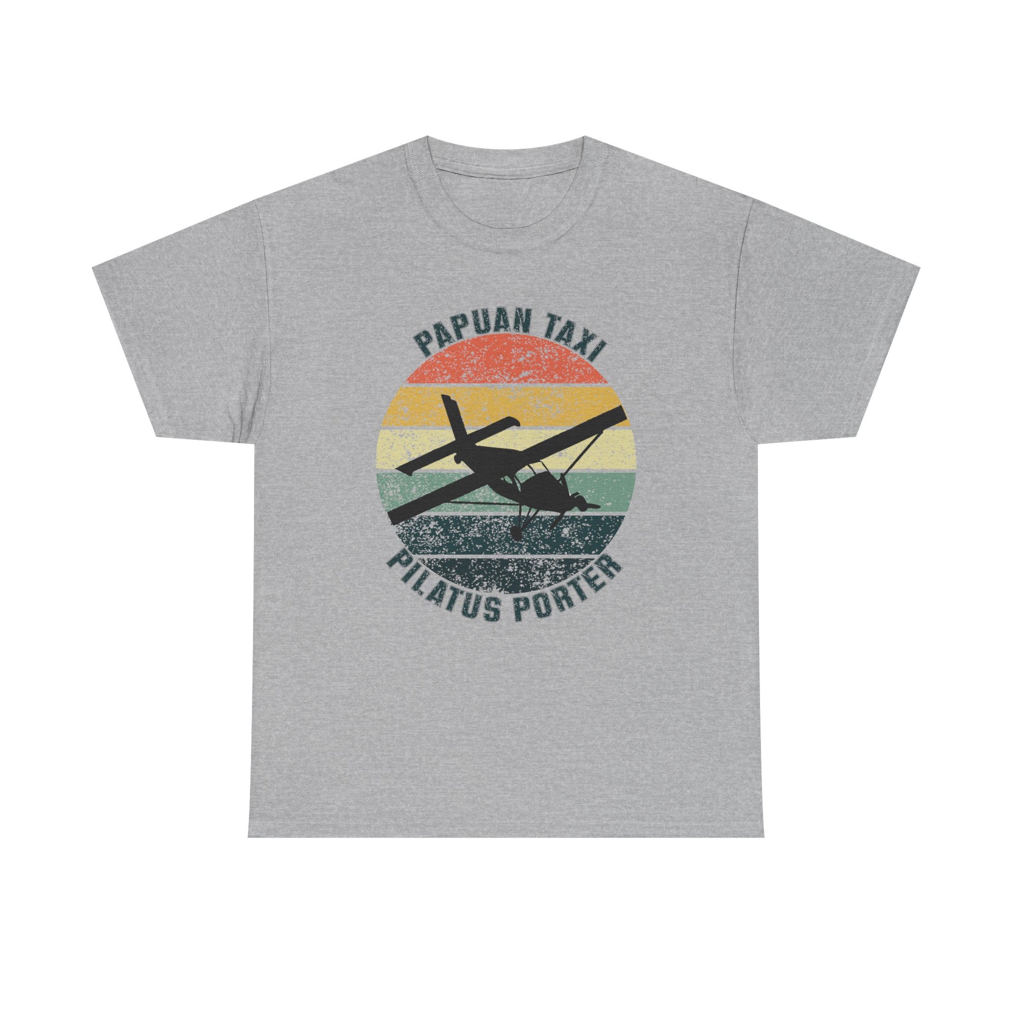 (EU & EFTA) "Jungle Horizon" I Papuan Taxi Retro Sun T-Shirt I Available in Multiple Colors & Sizes I Unisex Tee