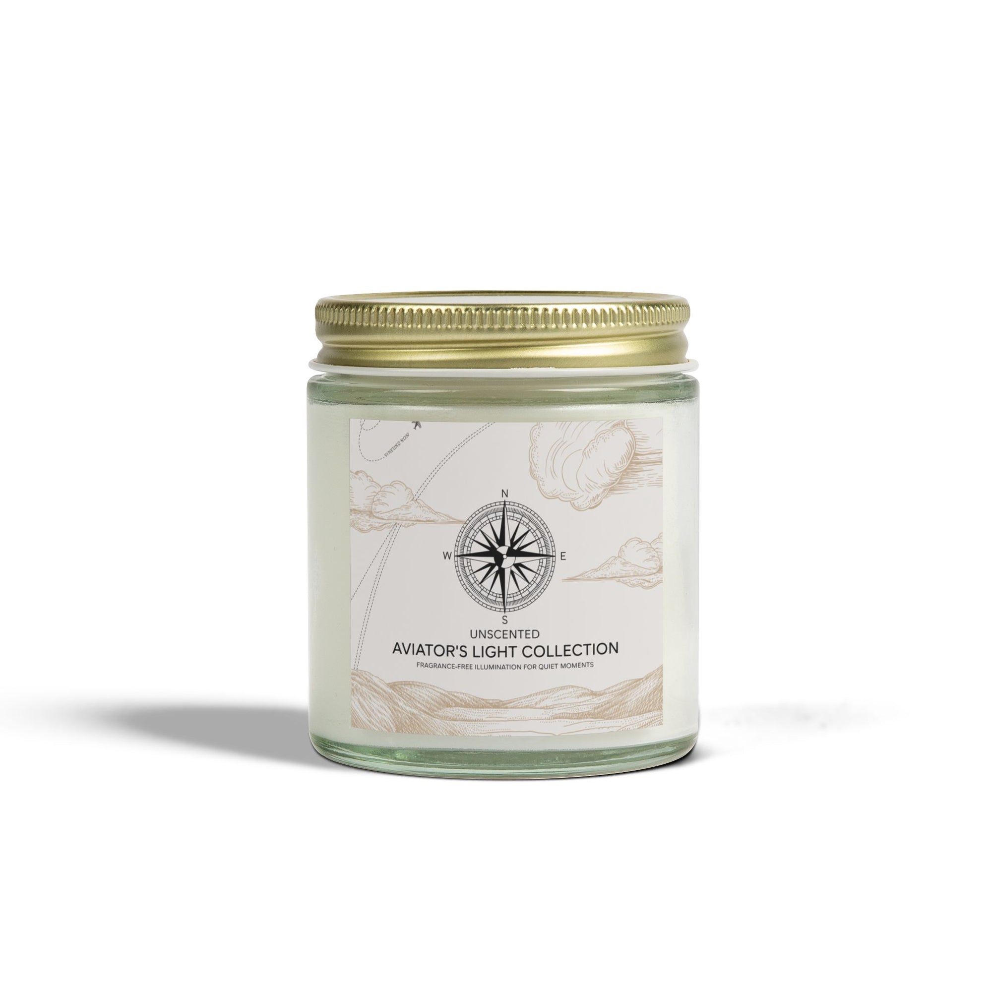 Unscented Candle – Pure Light & Peaceful Ambiance