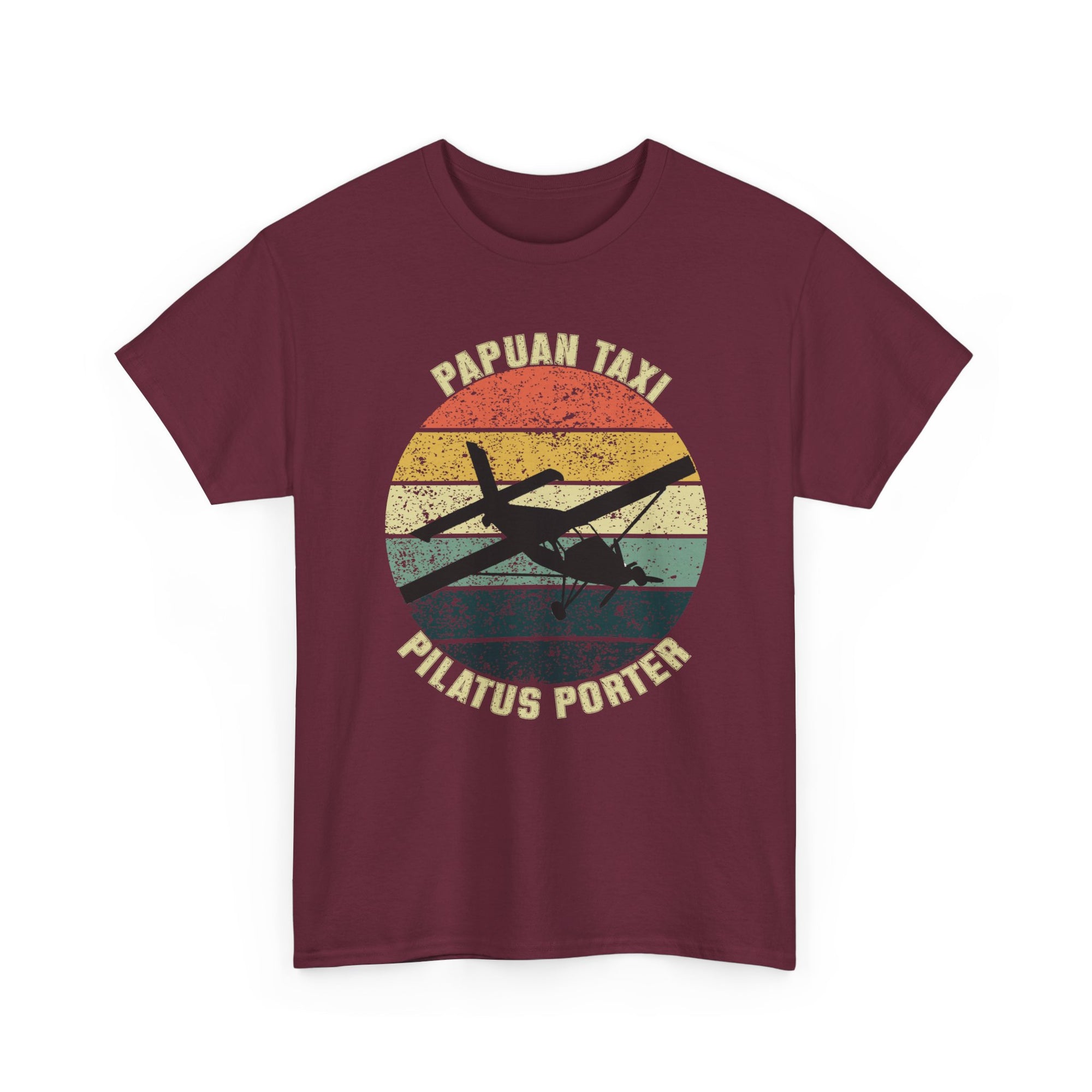 (EU & EFTA) "Jungle Horizon" I Papuan Taxi Retro Sun T-Shirt I Available in Multiple Colors & Sizes I Unisex Tee