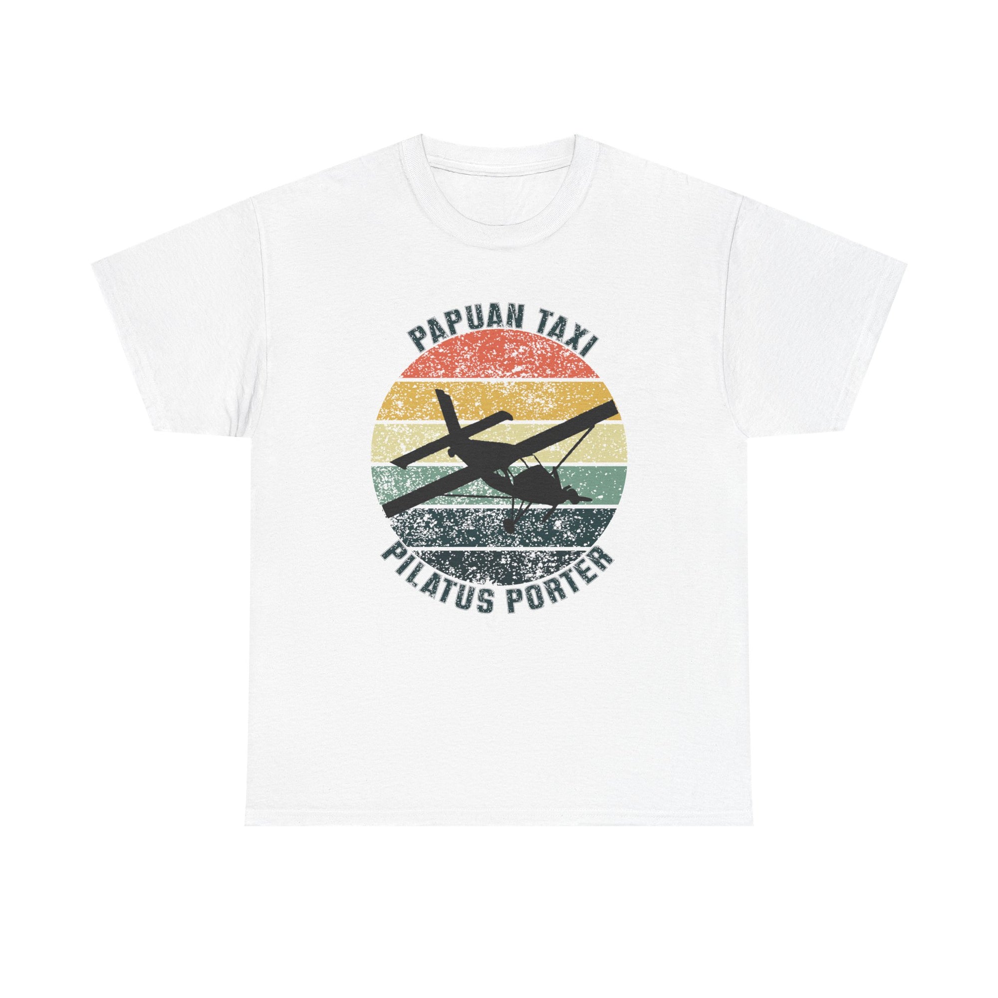 (EU & EFTA) "Jungle Horizon" I Papuan Taxi Retro Sun T-Shirt I Available in Multiple Colors & Sizes I Unisex Tee