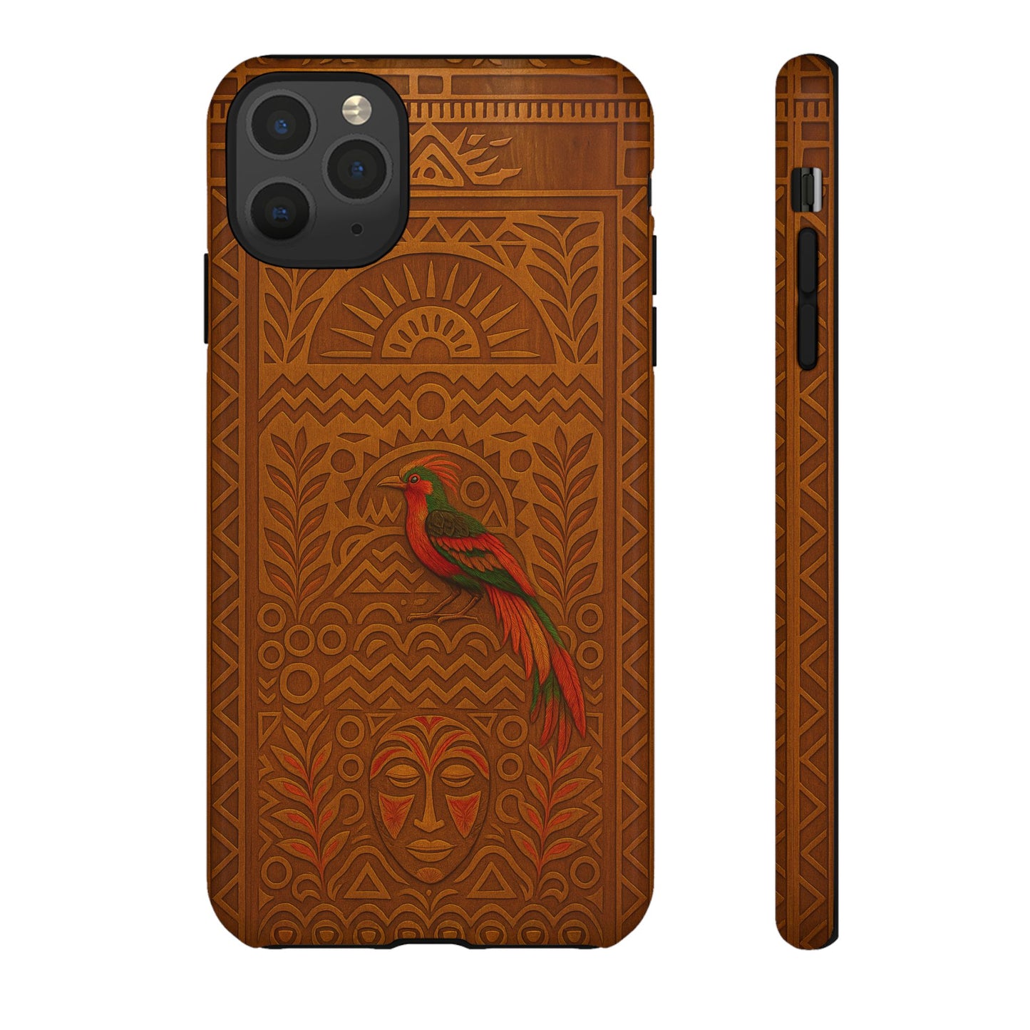 Phone Case - Raggiana and Traditional Mask Tough Case