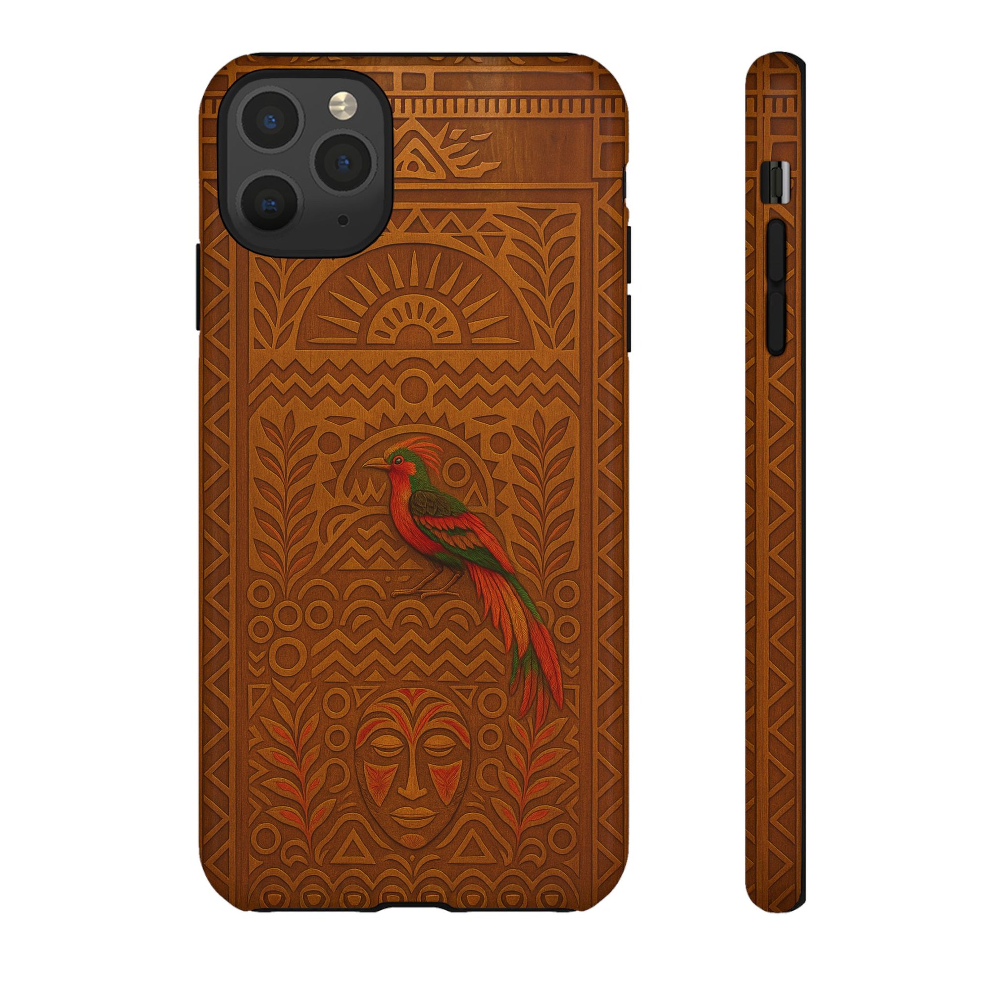 Phone Case - Raggiana and Traditional Mask Tough Case