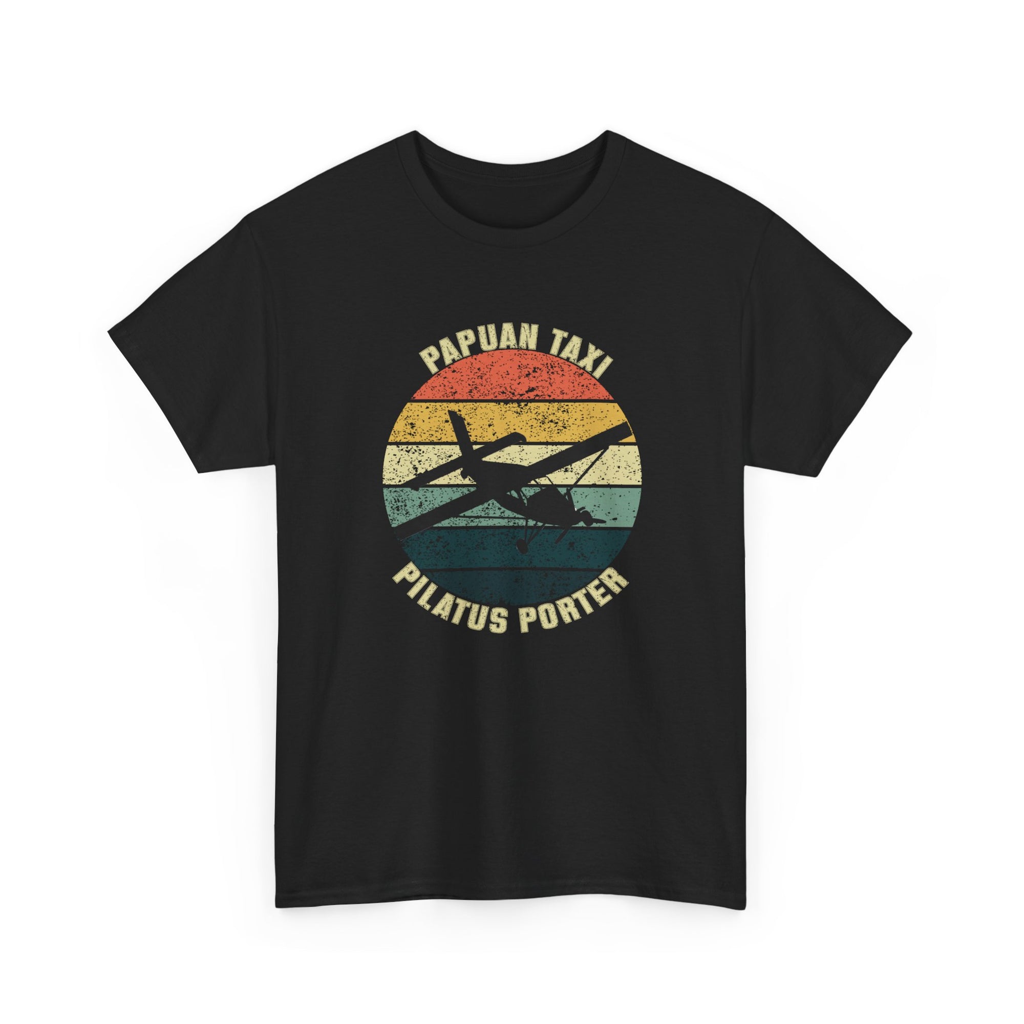 (CANADA) "Jungle Horizon" I Papuan Taxi Retro Sun T-Shirt I Available in Multiple Colors & Sizes I Unisex Tee