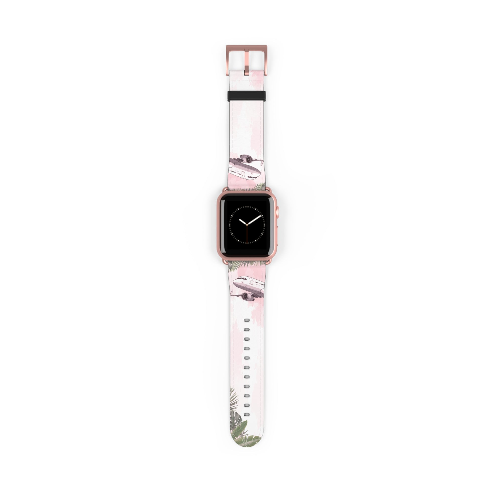 Tropical Airplane Watch Band - Stylish & Unique