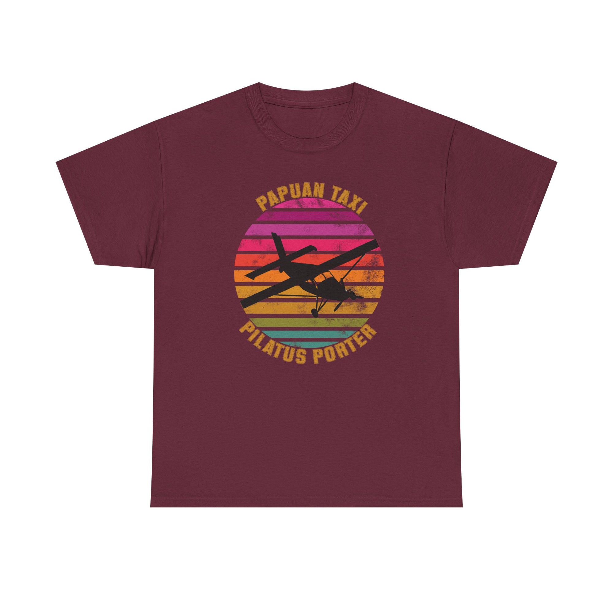 (EU & EFTA) "Tropical Horizon" I Papuan Taxi Retro Sun T-Shirt I Available in Multiple Colors & Sizes I Unisex Tee