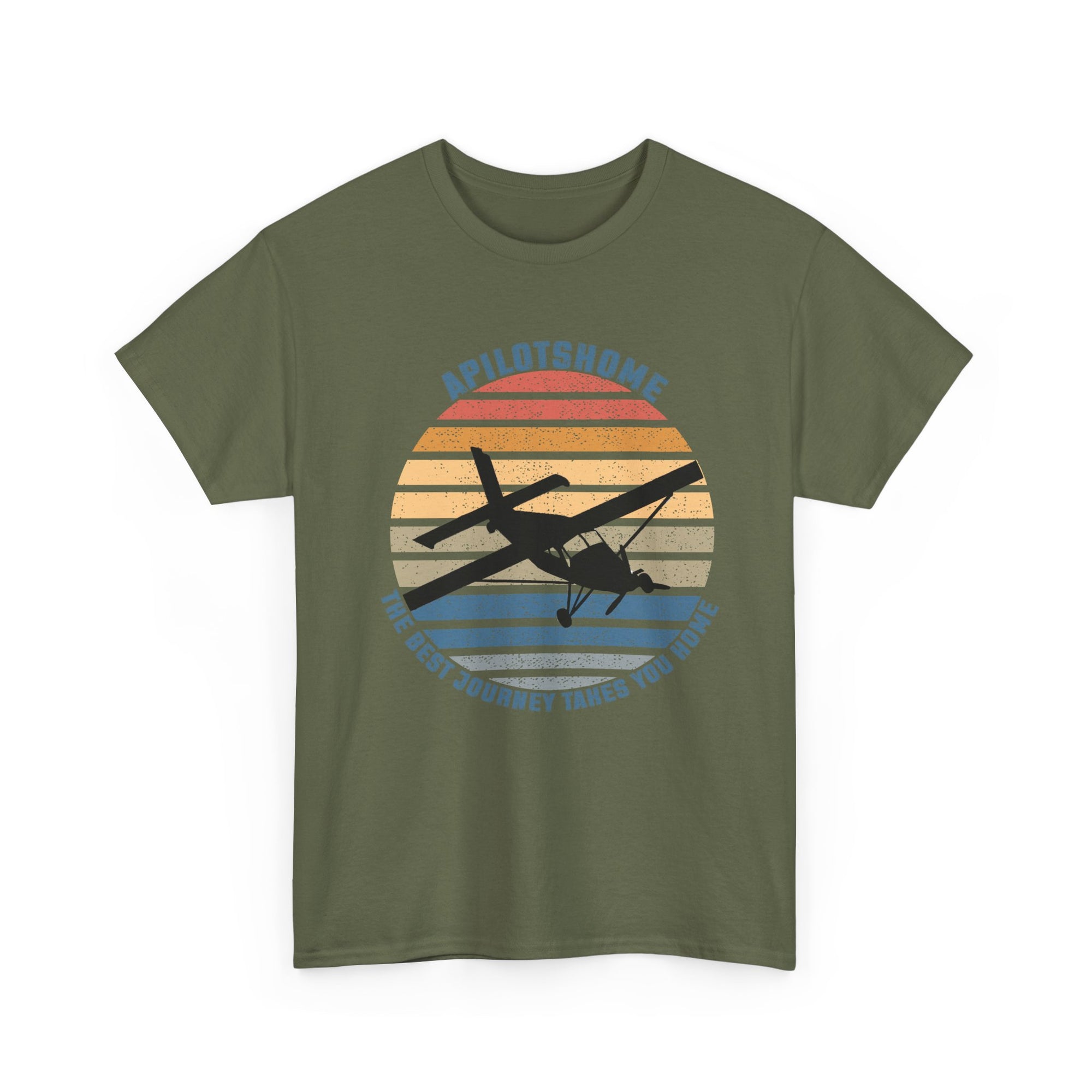 (UK) APilotsHome - The Best Journey Takes You Home I Available in Multiple Colors & Sizes I Unisex Pilot Tee