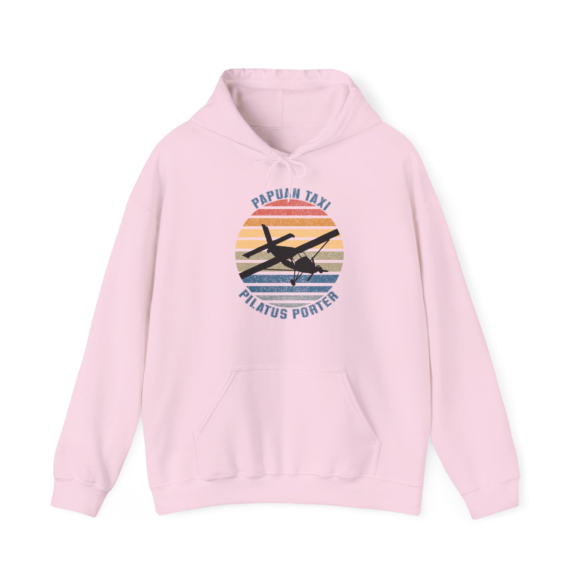 (AU & NZ) "Golden Sky" Papuan Taxi I Unisex Heavy Blend™ Hooded Sweatshirt I Retro Sun Design I Multiple Colors & Sizes Available