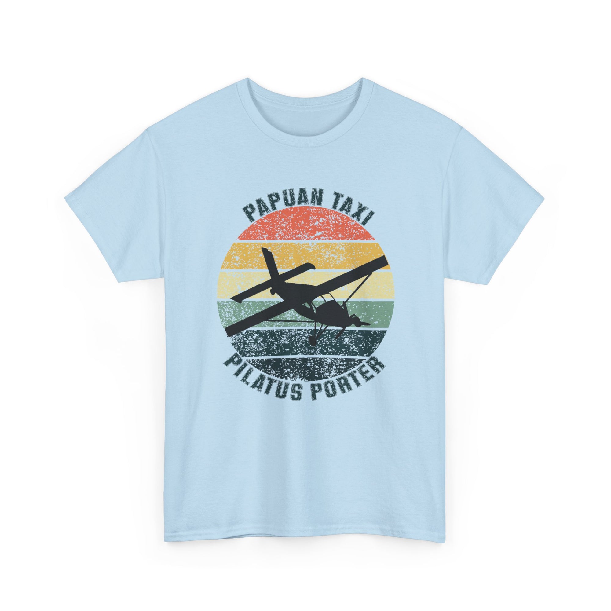 (EU & EFTA) "Jungle Horizon" I Papuan Taxi Retro Sun T-Shirt I Available in Multiple Colors & Sizes I Unisex Tee