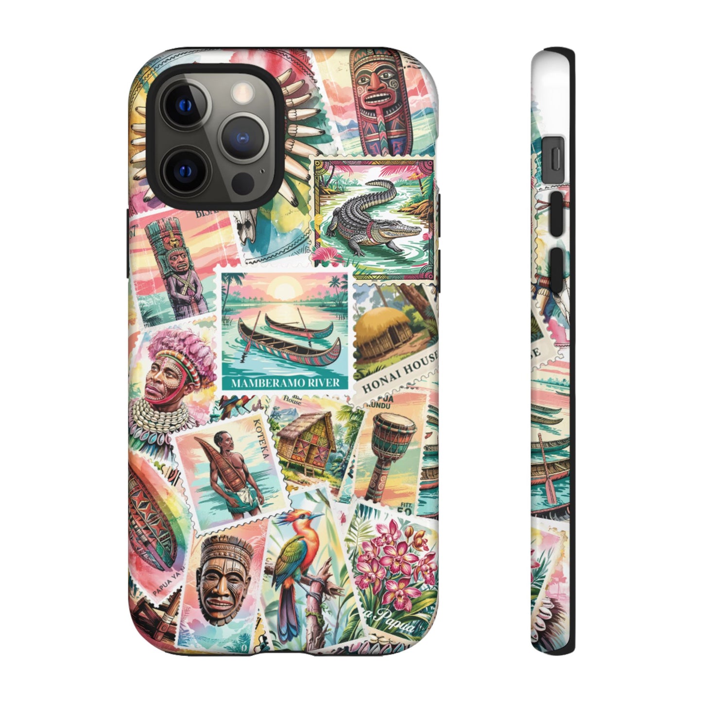 Papuan Culture Objects Post Stamp Design - Phone Cases