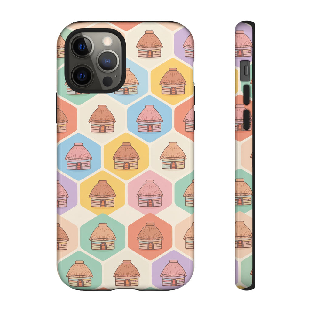 Honai Houses Pattern - Phone Cases