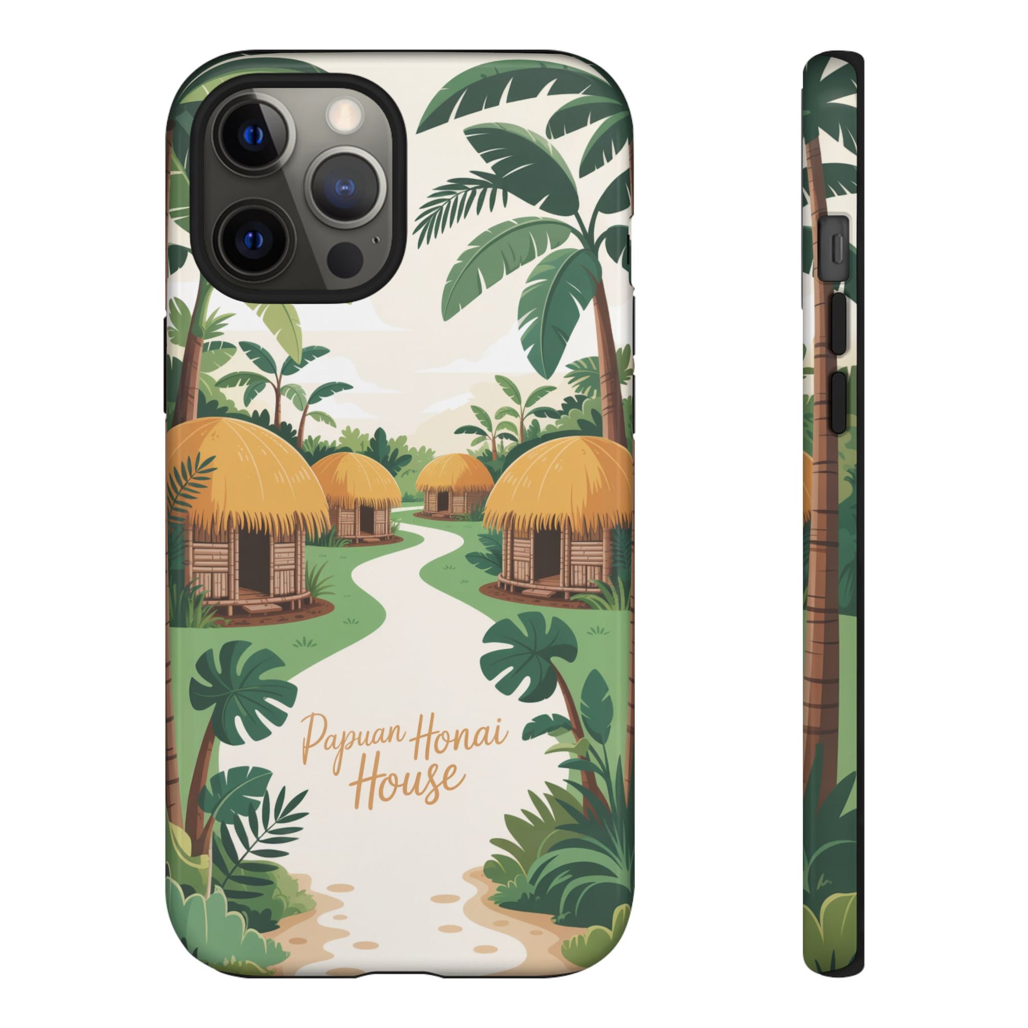 Papuan Honai House Design - 2 - Phone Case