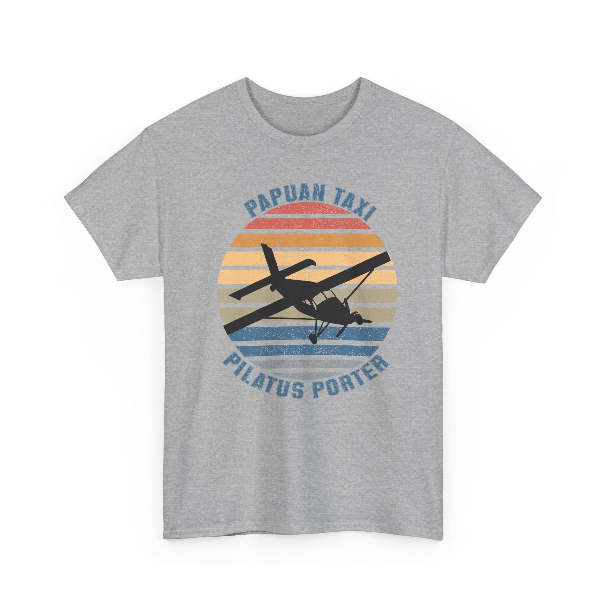 (UK) "Golden Sky" I Papuan Taxi Retro Sun T-Shirt I Available in Multiple Colors & Sizes I Unisex Tee