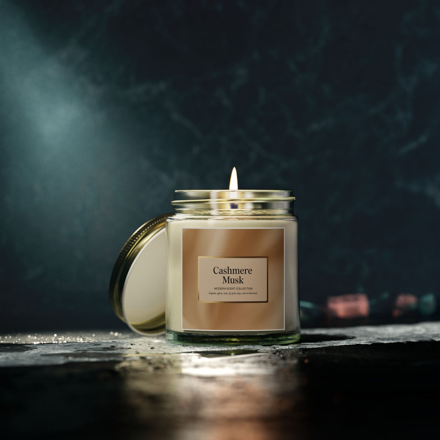Cashmere Musk Scented Candle – Sophisticated Warmth & Floral Calm