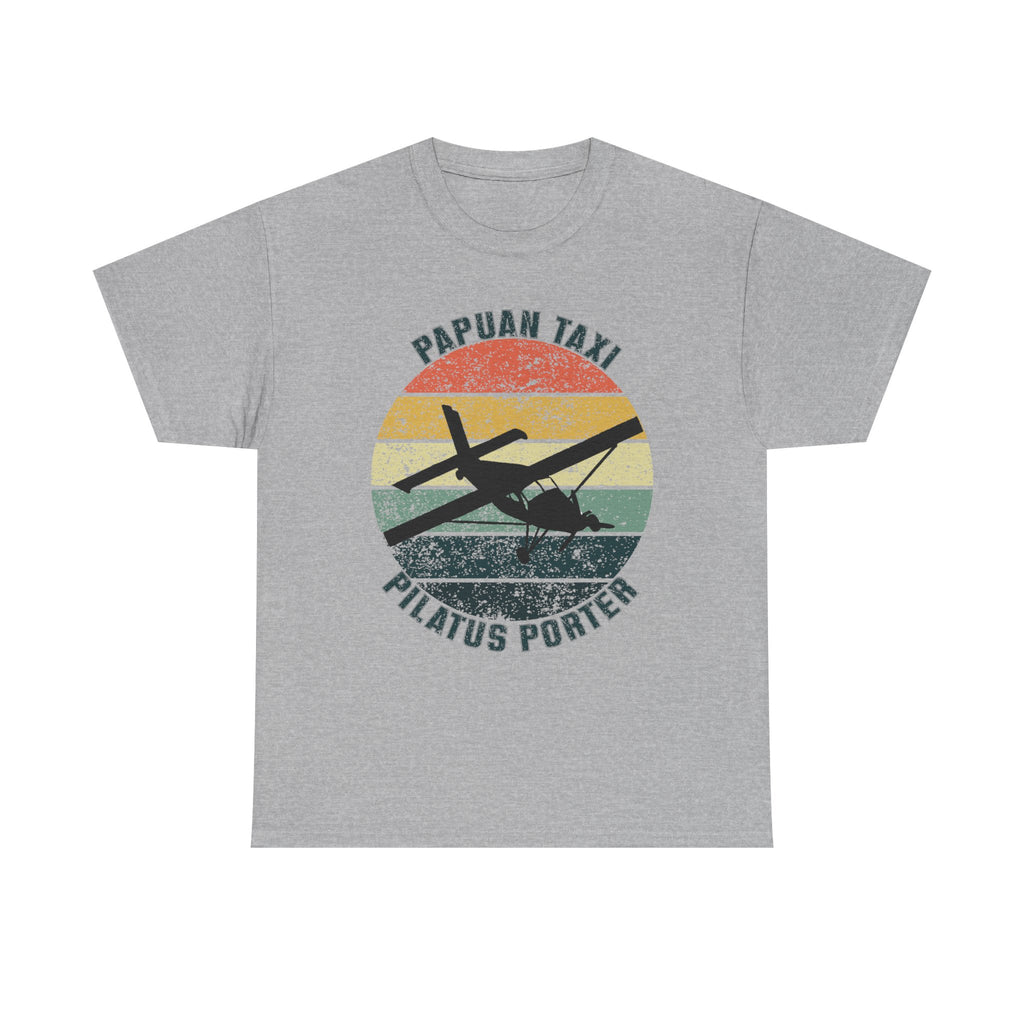 (UK) "Jungle Horizon" I Papuan Taxi Retro Sun T-Shirt I Available in Multiple Colors & Sizes I Unisex Tee