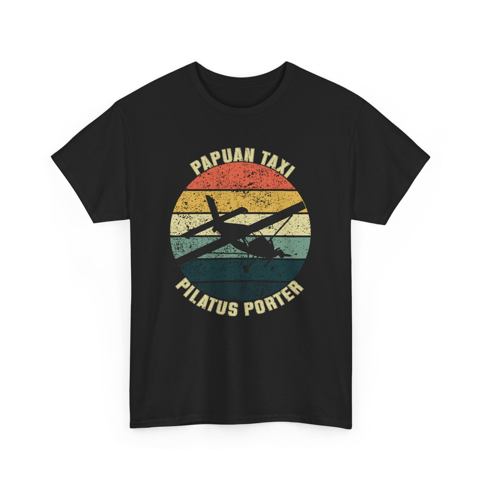 "Jungle Horizon" I Papuan Taxi Retro Sun T-Shirt I Available in Multiple Colors & Sizes I Unisex Tee