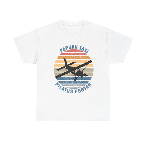 (AU & NZ) "Golden Sky" I Papuan Taxi Retro Sun T-Shirt I Available in Multiple Colors & Sizes I Unisex Tee