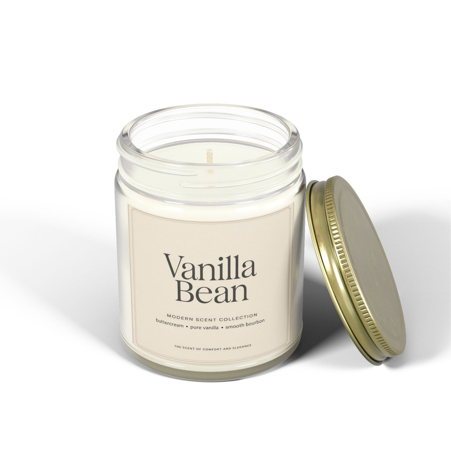 Vanilla Bean Scented Candle – Cozy Layers of Vanilla & Cake