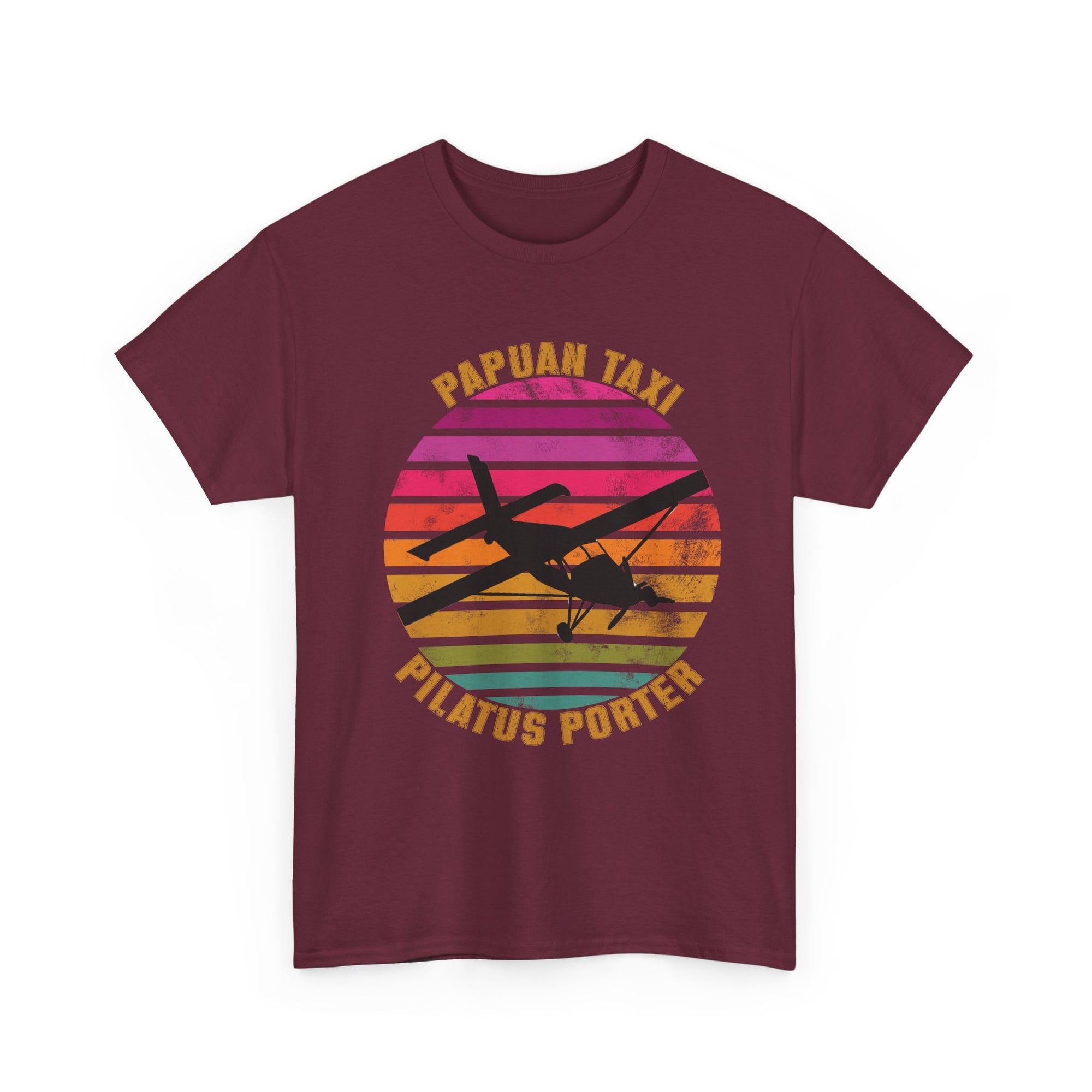 (AU & NZ) "Tropical Horizon" I Papuan Taxi Retro Sun T-Shirt I Available in Multiple Colors & Sizes I Unisex Tee