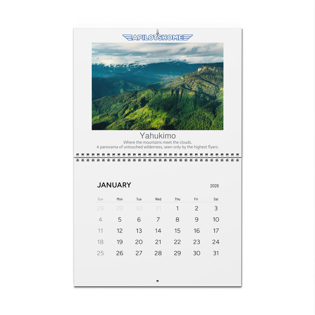 Aviation Wall Calendar 2026 — Scenic Airplane Photography Calendar