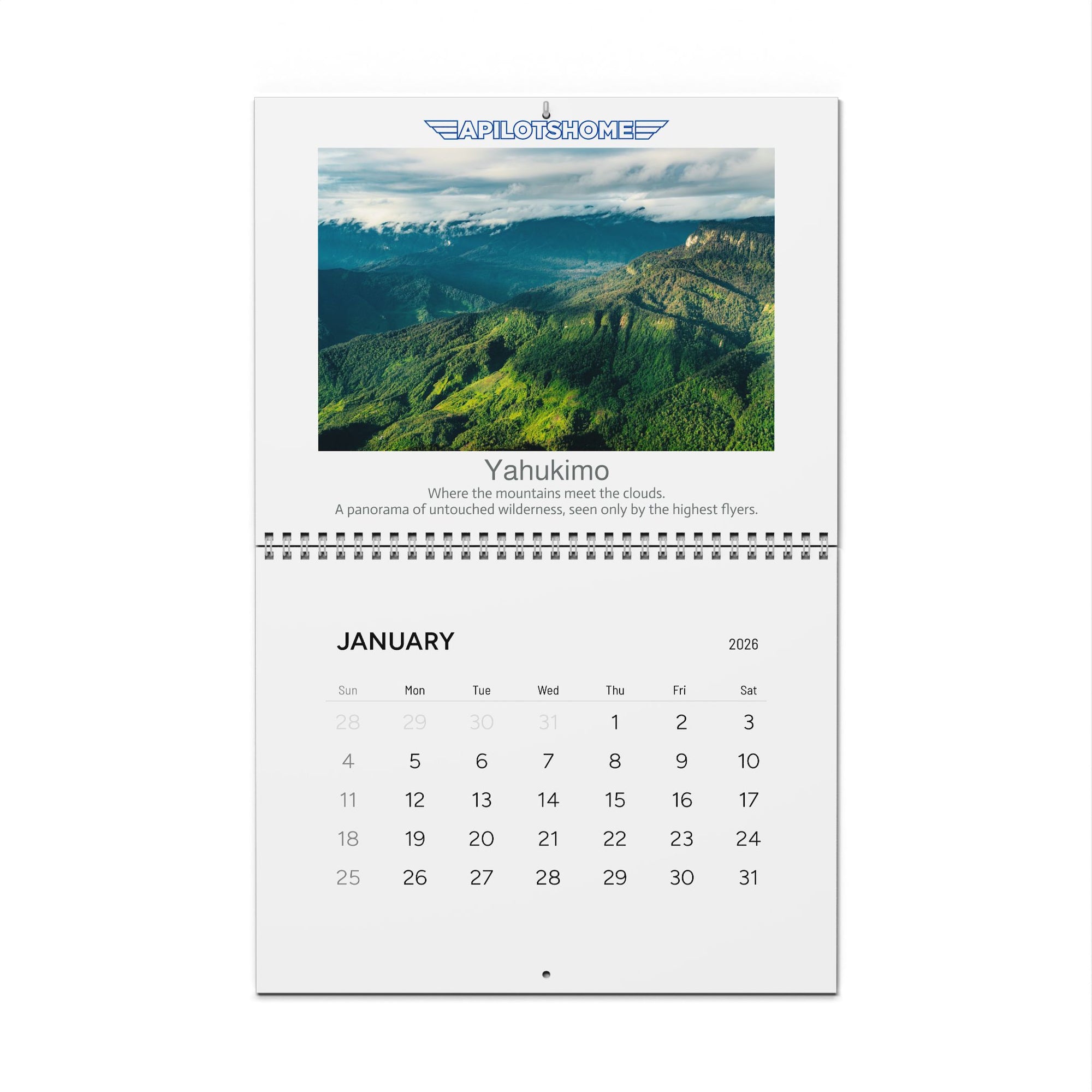 Aviation Wall Calendar 2026 — Scenic Airplane Photography Calendar