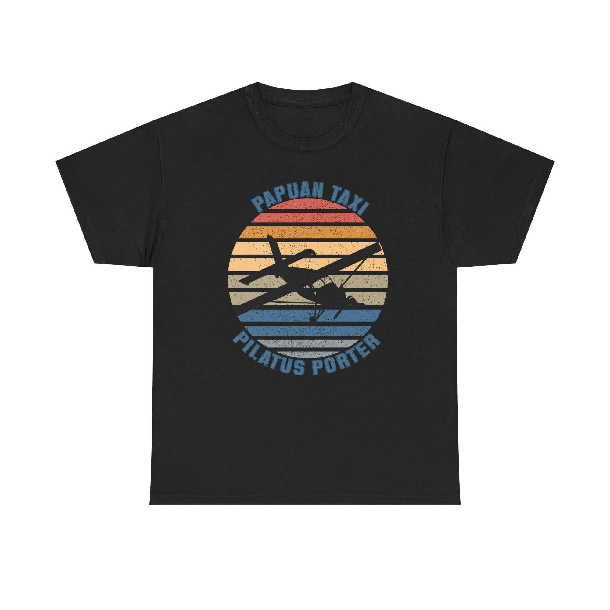 (UK) "Golden Sky" I Papuan Taxi Retro Sun T-Shirt I Available in Multiple Colors & Sizes I Unisex Tee