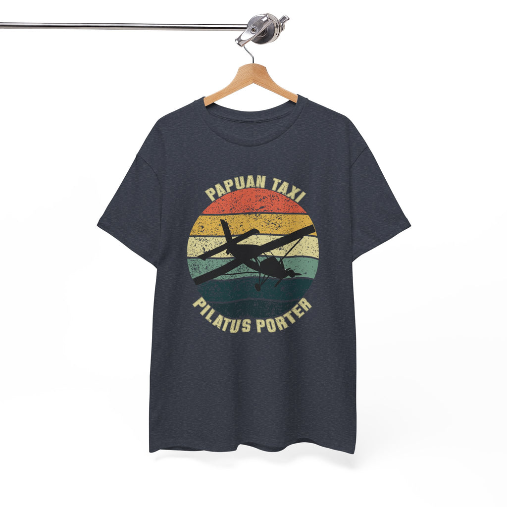 "Jungle Horizon" I Papuan Taxi Retro Sun T-Shirt I Available in Multiple Colors & Sizes I Unisex Tee
