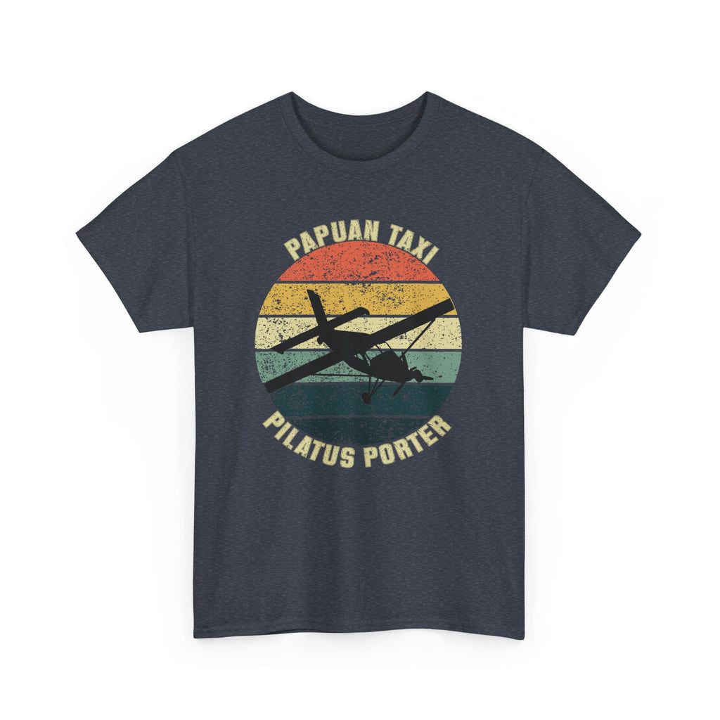 "Jungle Horizon" I Papuan Taxi Retro Sun T-Shirt I Available in Multiple Colors & Sizes I Unisex Tee