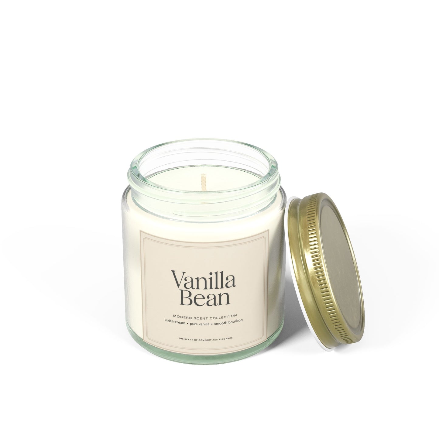 Vanilla Bean Scented Candle – Cozy Layers of Vanilla & Cake