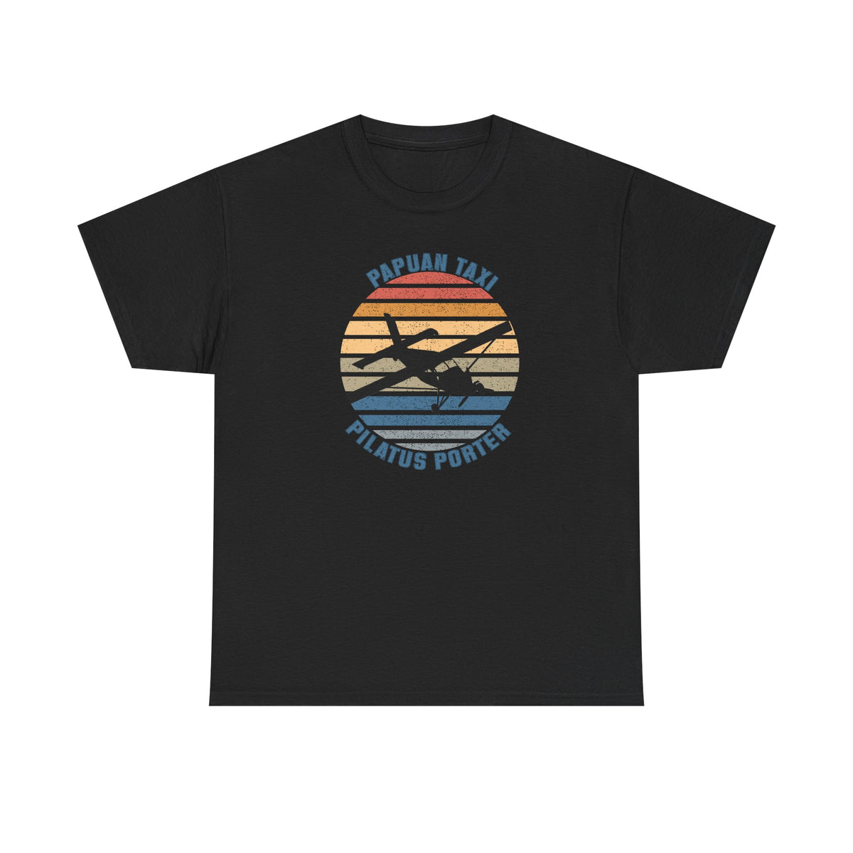 (CANADA) "Golden Sky" I Papuan Taxi Retro Sun T-Shirt I Available in Multiple Colors & Sizes I Unisex Tee
