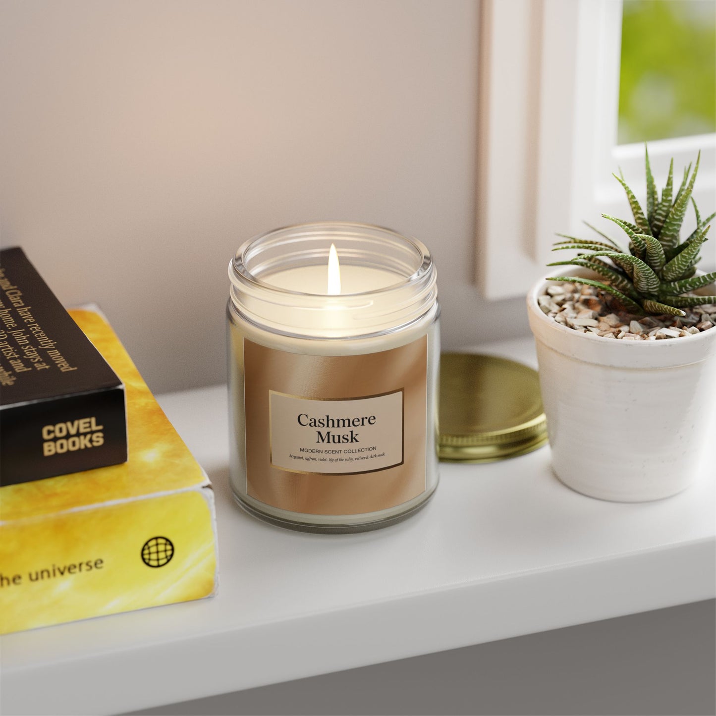 Cashmere Musk Scented Candle – Sophisticated Warmth & Floral Calm