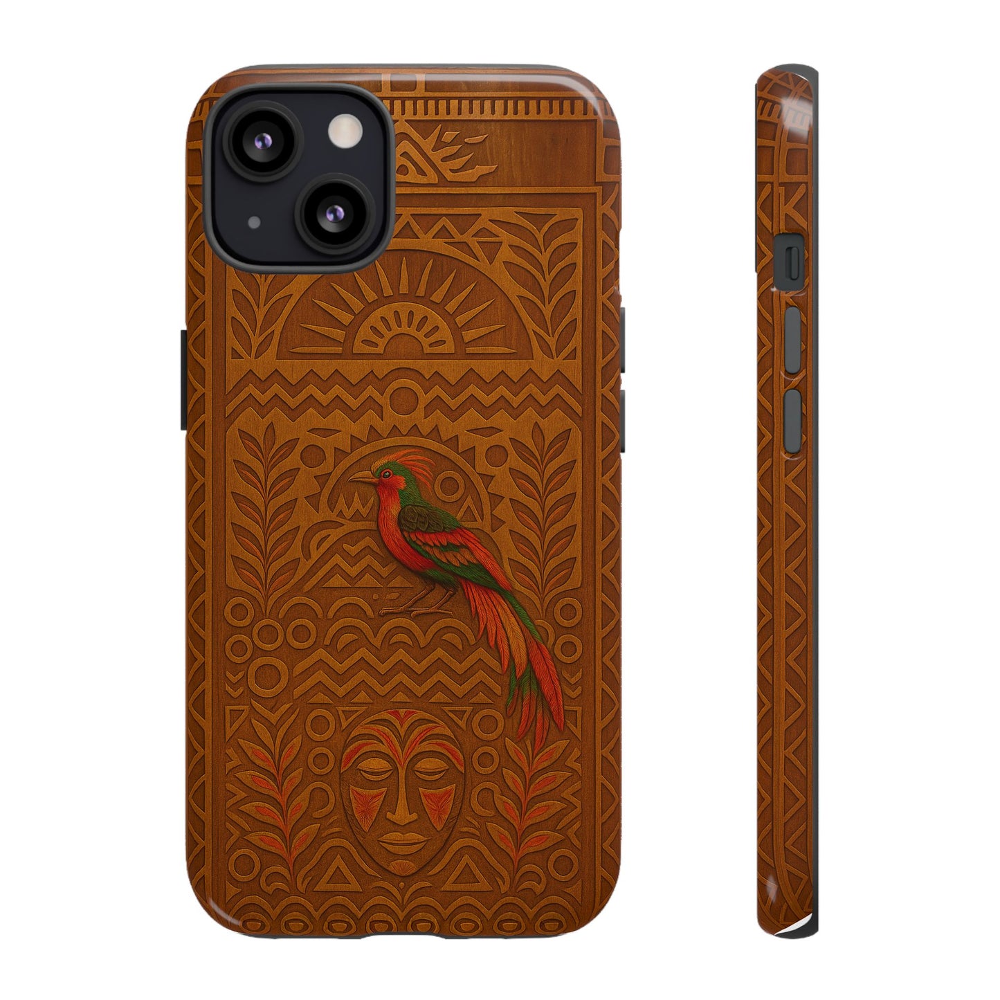 Phone Case - Raggiana and Traditional Mask Tough Case