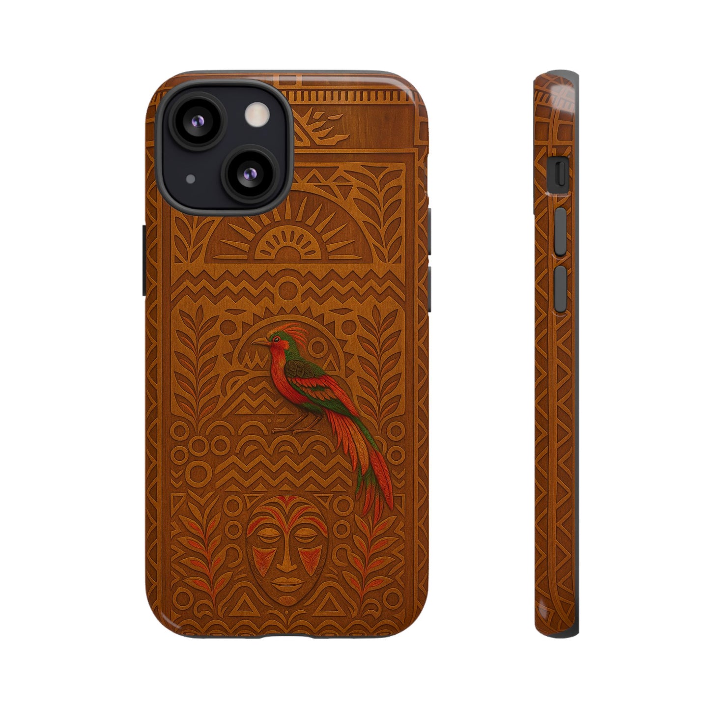 Phone Case - Raggiana and Traditional Mask Tough Case